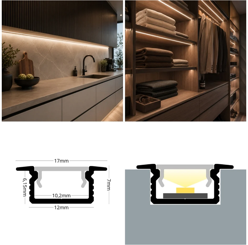 LED profil RC-31 LP331W bílý