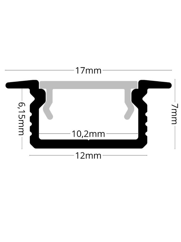 LED profil RC-31 LP331W bílý